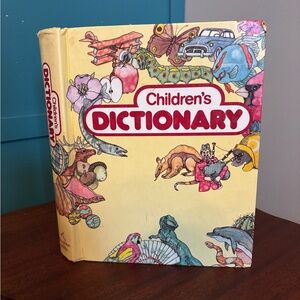 Vintage 1990s Children's Illustrated Dictionary by Houghton Mifflin
